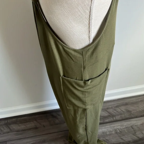 Olive Green Jumpsuit NWOT - Picture 7 of 13